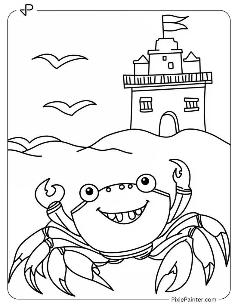 Crab in Front of a Castle