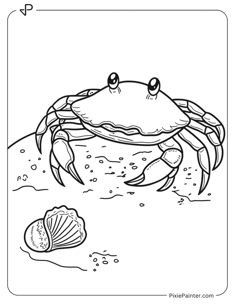 Crab with a Sea Shell