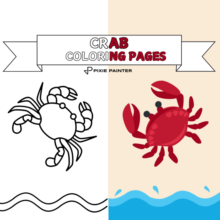 Cute Crab Coloring Pages