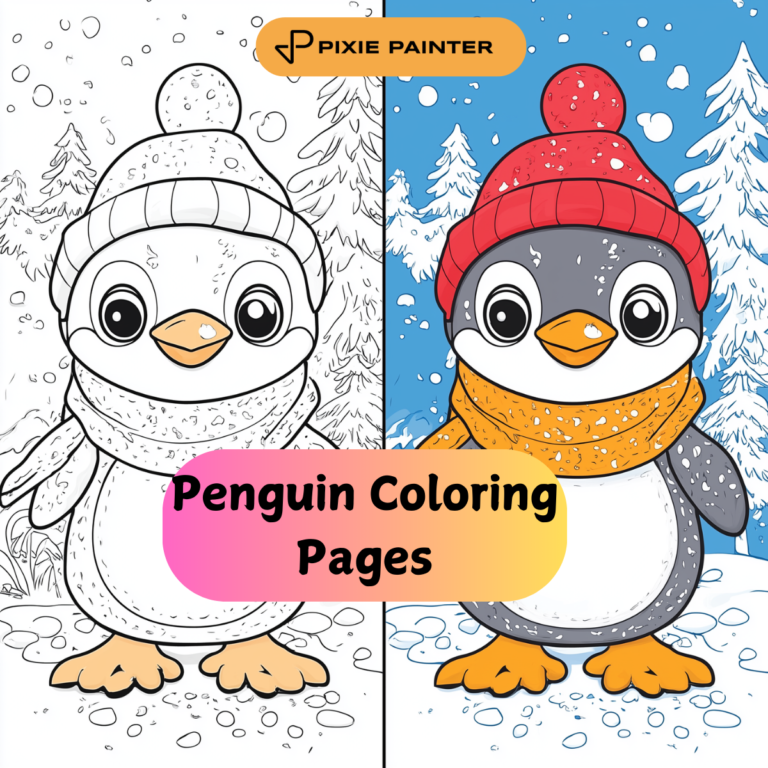 Penguin Coloring Pages