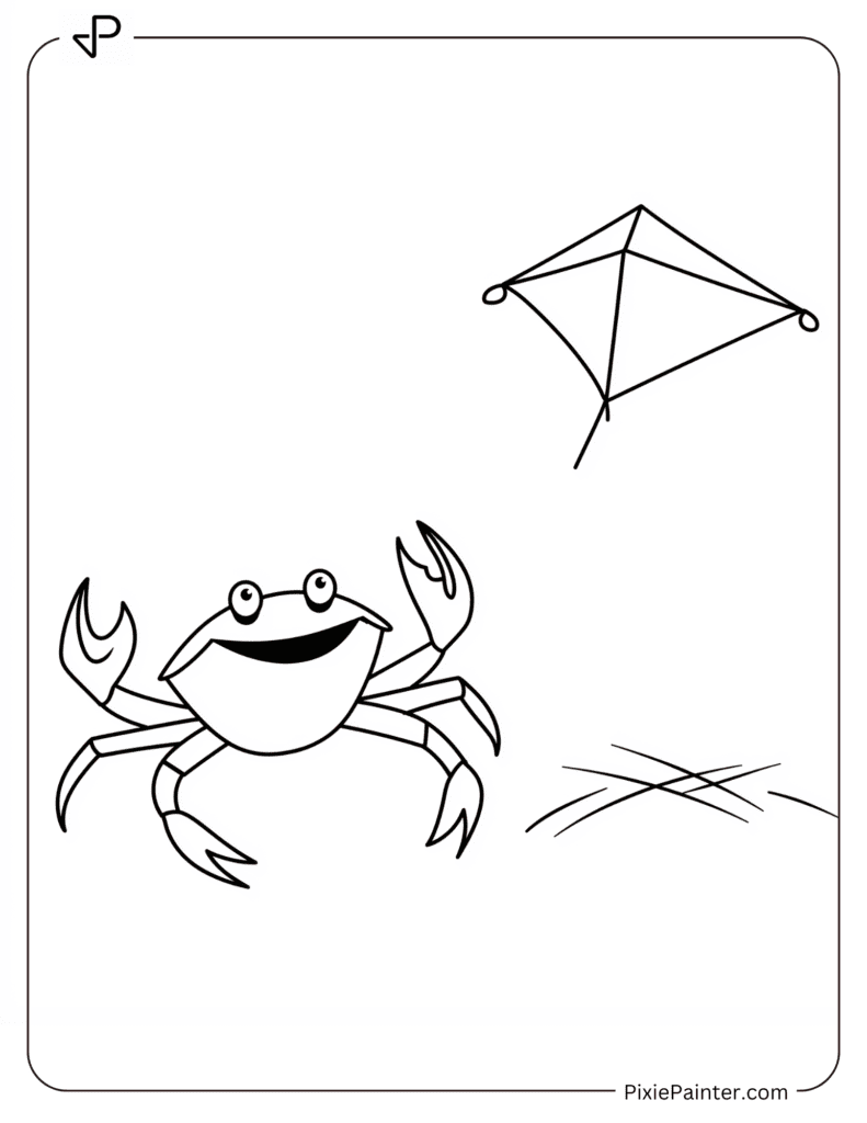 Simple Crab With a Kite