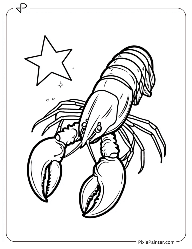 Star beside a Lobster