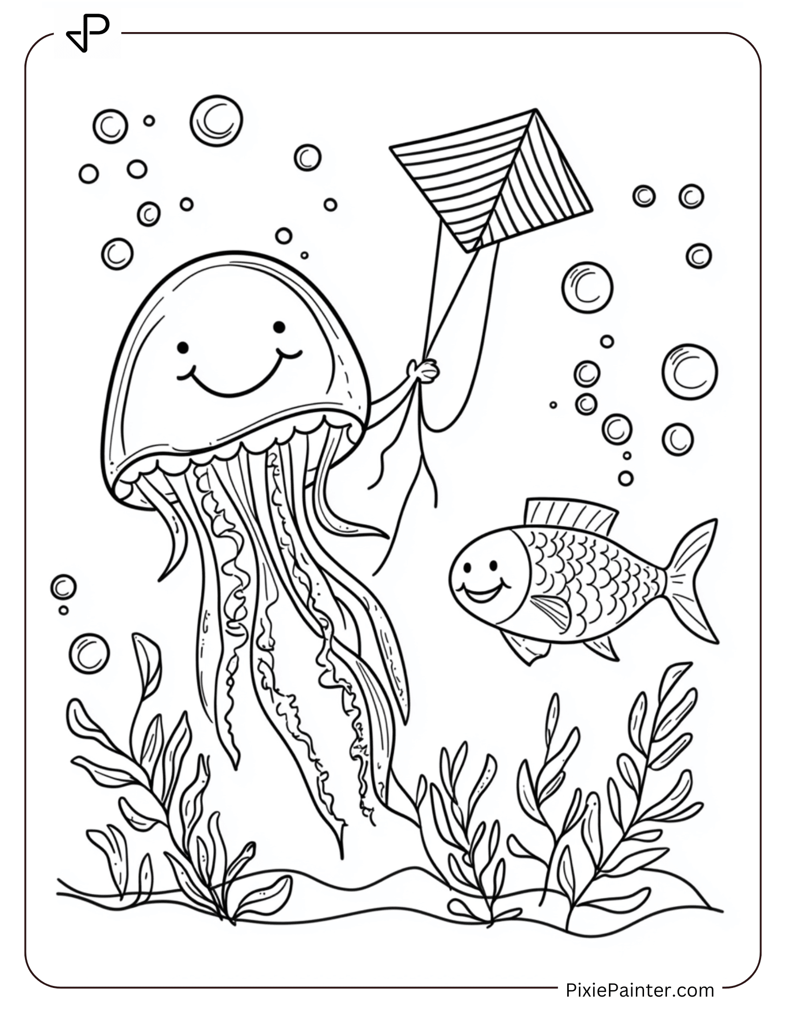 30 Jellyfish Coloring Pages [Free PDFs] - Pixie Painter