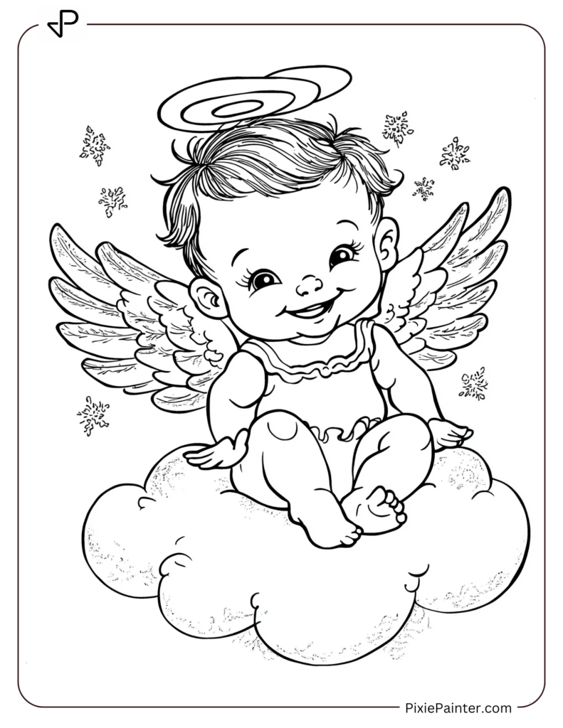 12. Angel Baby Sitting on a Cloud