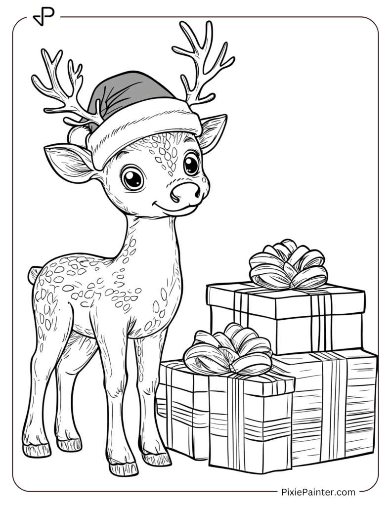 13. Reindeer with Christmas Presents