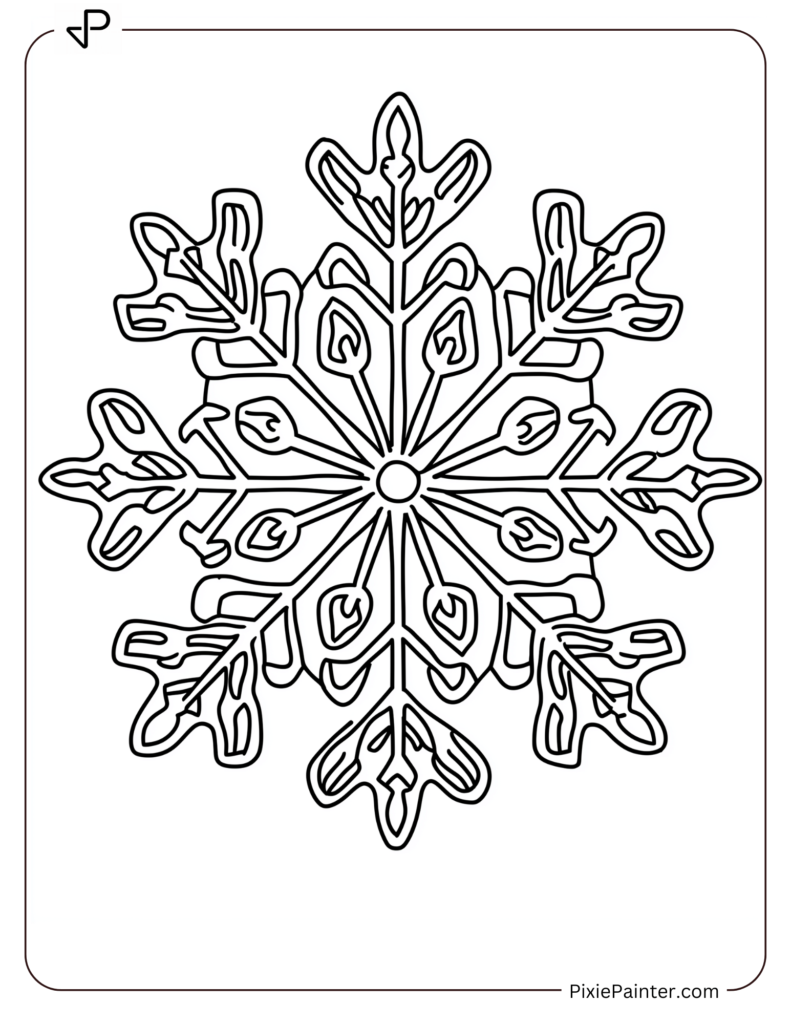 17. Frosted Gem Snowflake