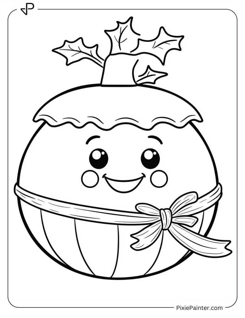 17. Smiling Pumpkin With Ribbon