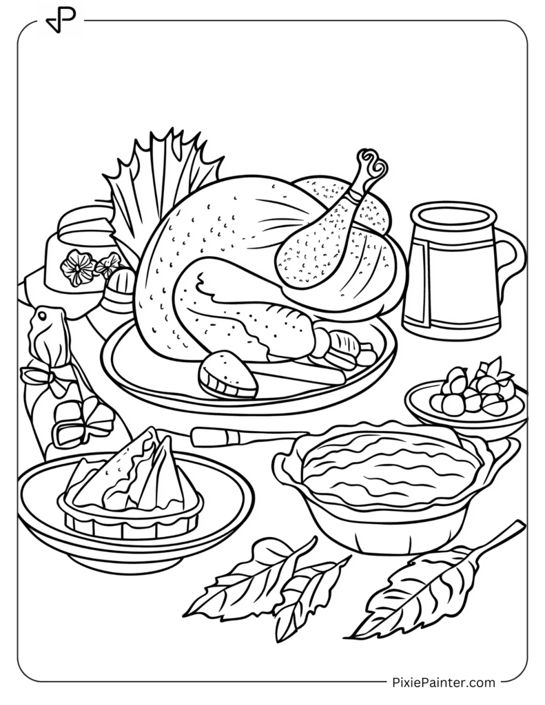 23. Thanksgiving Feast Table Setting