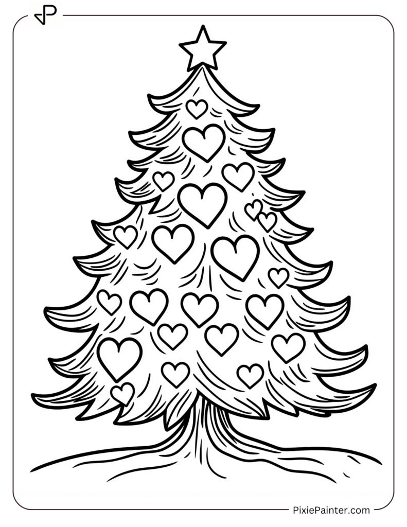 24. Christmas Tree Decorated With Love