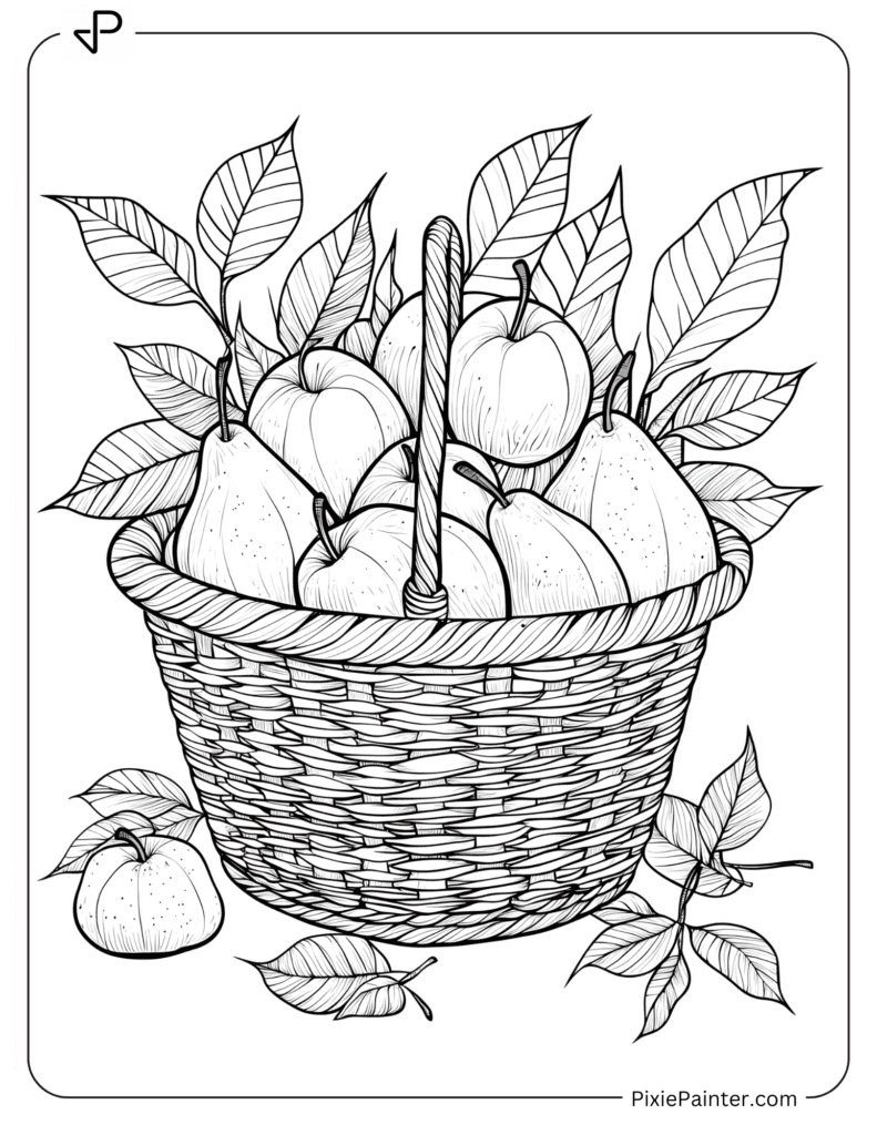 25. Harvest Basket With Pears