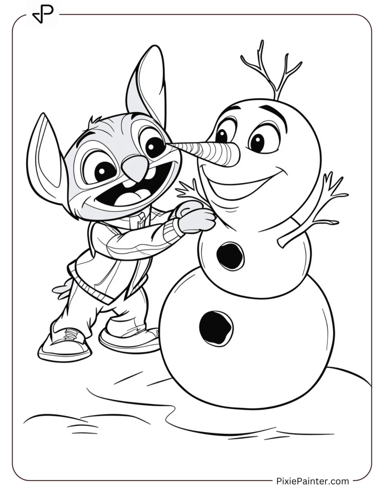 26. Baby Stitch Dancing With Olaf