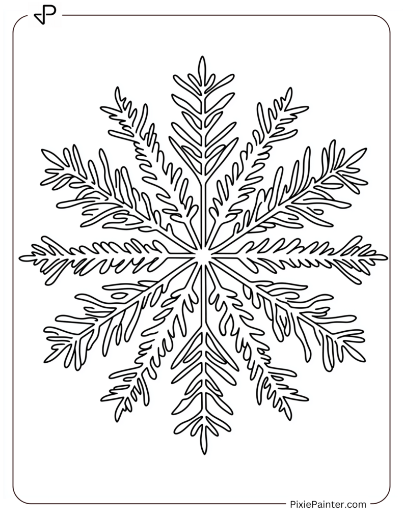 26. Fernlike Crystal Snowflake