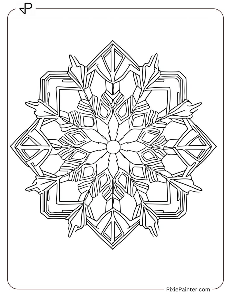 30. Frozen Spire Snowflake