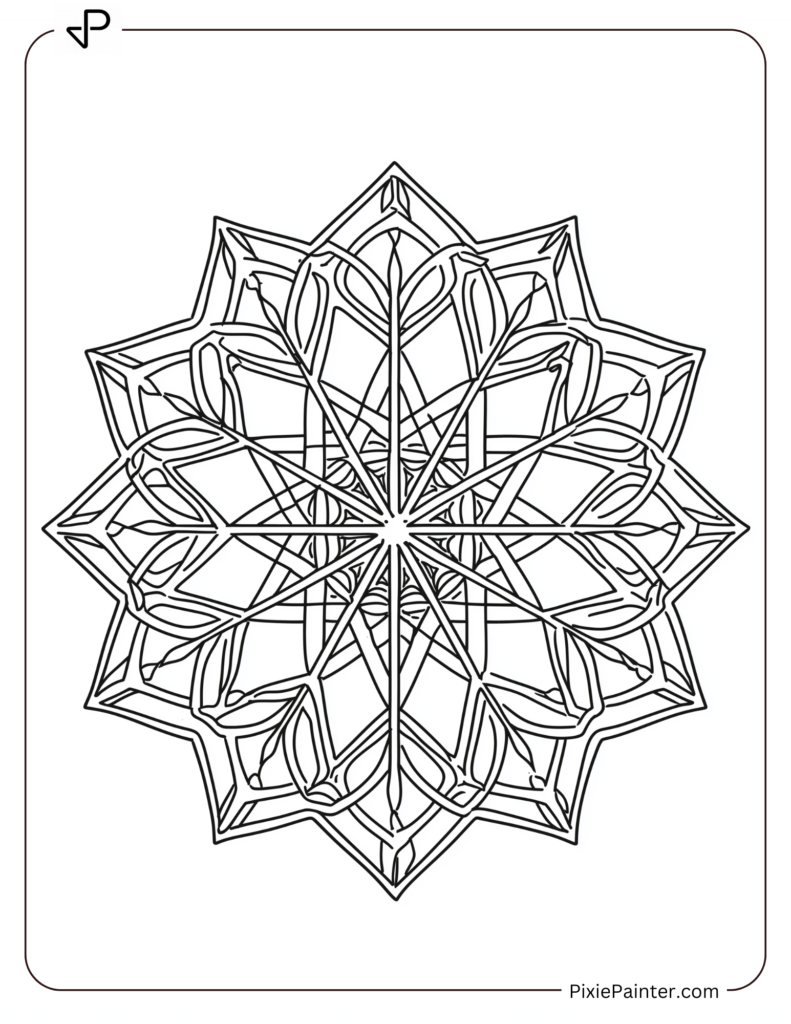 31. Diamond Shaped Snowflake