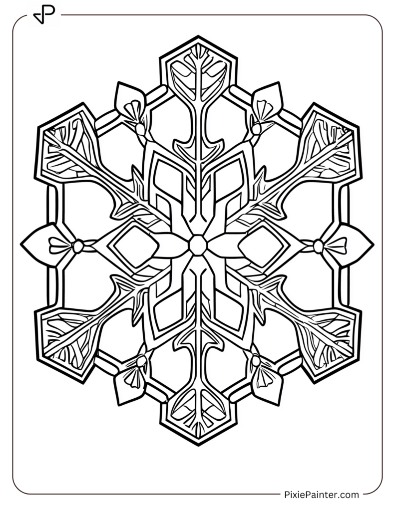 33. Glittering Crystal Snowflake