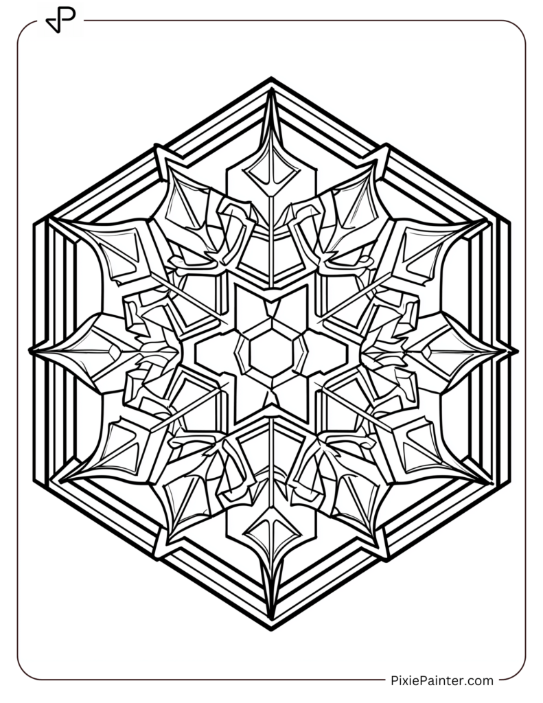 34. Glittering Crystal Snowflake