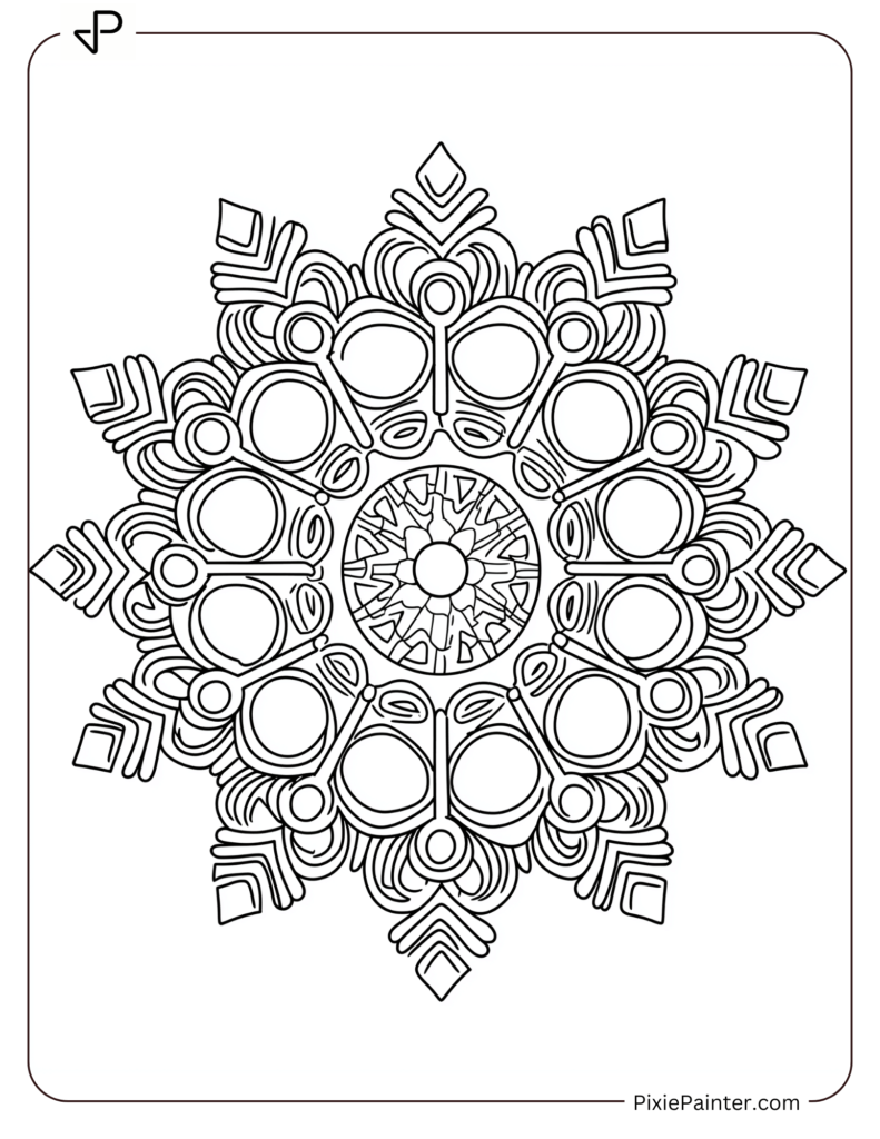 39. Plate Snowflake Snowflake