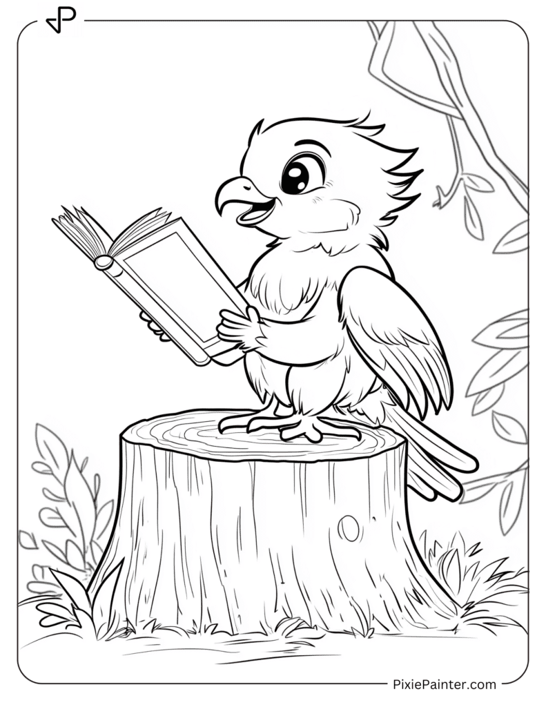 Baby Hawk Reading