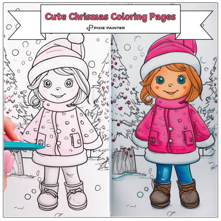 Cute Christmas Coloring Pages