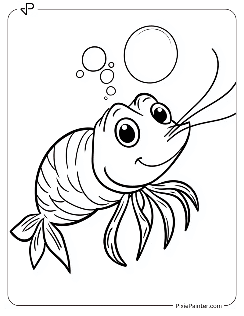 30 Shrimp Coloring Pages [Free PDFs] - Pixie Painter