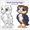 30 Hawk Coloring Pages [Free PDFs] - Pixie Painter