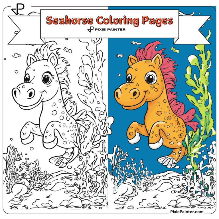 Seahorse Coloring Pages