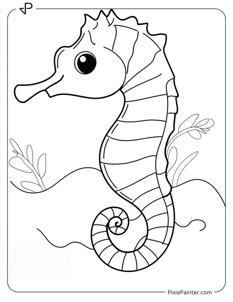 Simple Realistic Seahorse