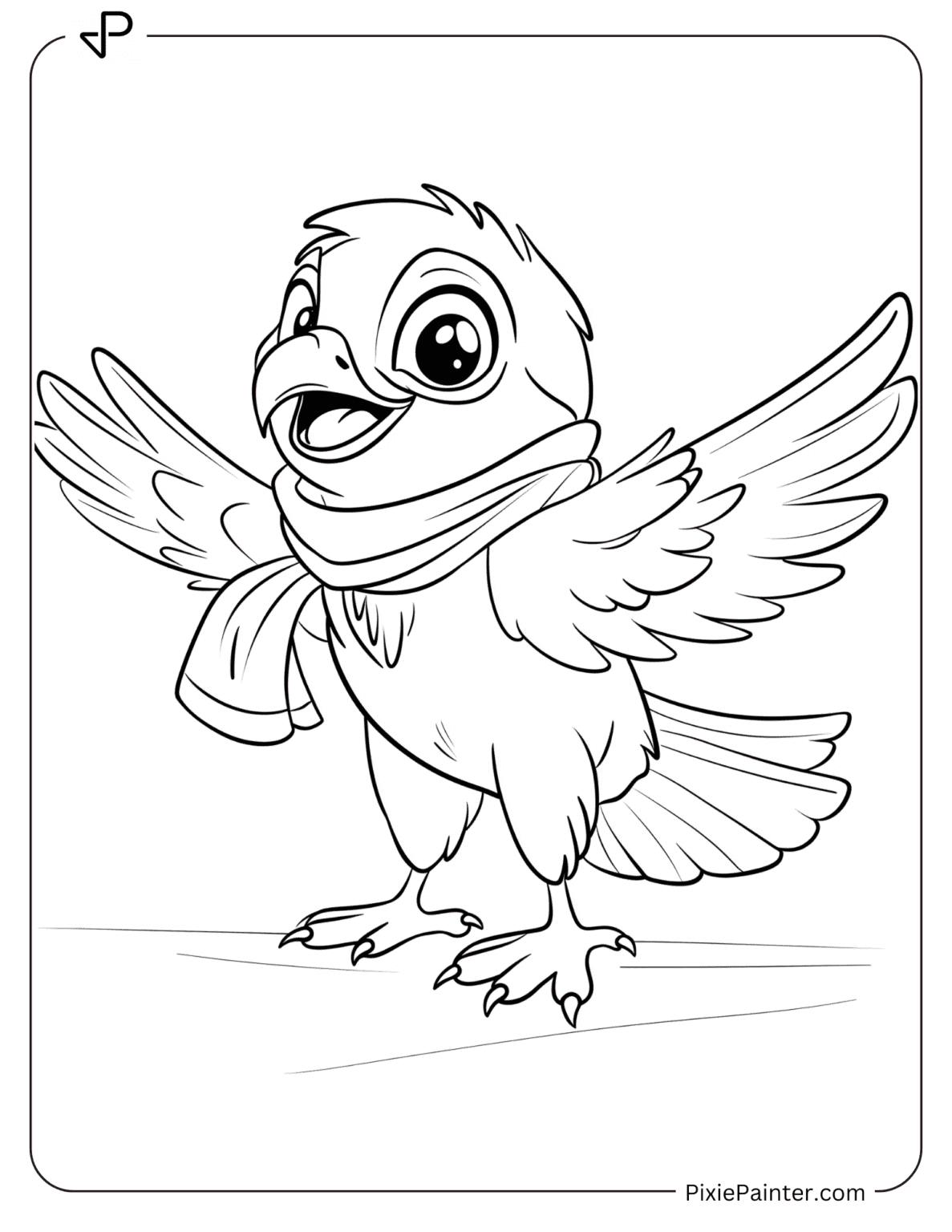 30 Hawk Coloring Pages [Free PDFs] - Pixie Painter