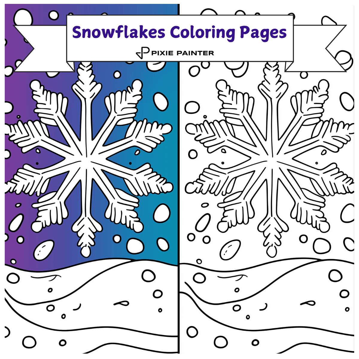 Snowflakes Coloring Pages