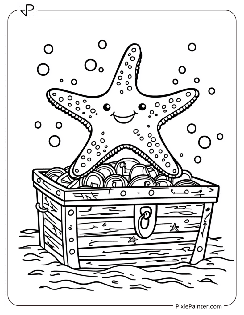 Starfish on a Treasure Chest