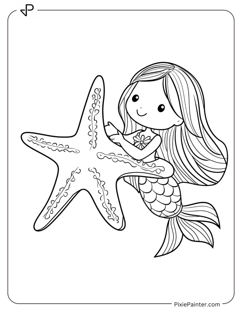 Starfish with a Mermaid Doll