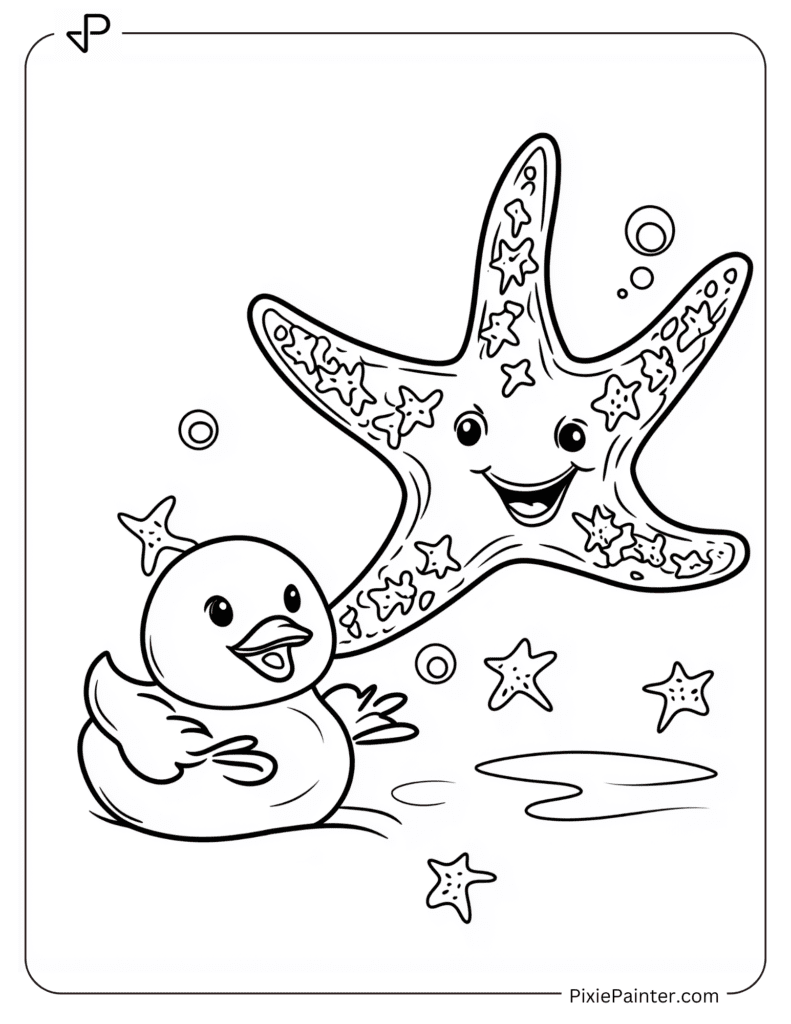 Starfish with a Rubber Duck