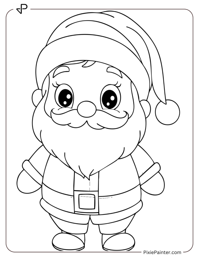 A Santa Claus Standing wearing Clothes