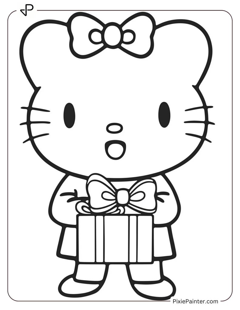 Hello Kitty Giving Gifts