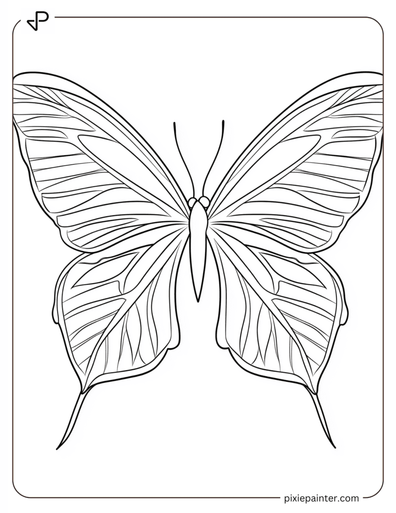 A Butterfly with Leaf-Shaped Wings