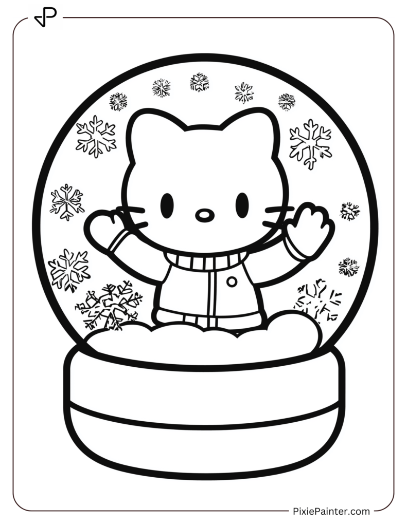 Hello Kitty in a Snow Globe