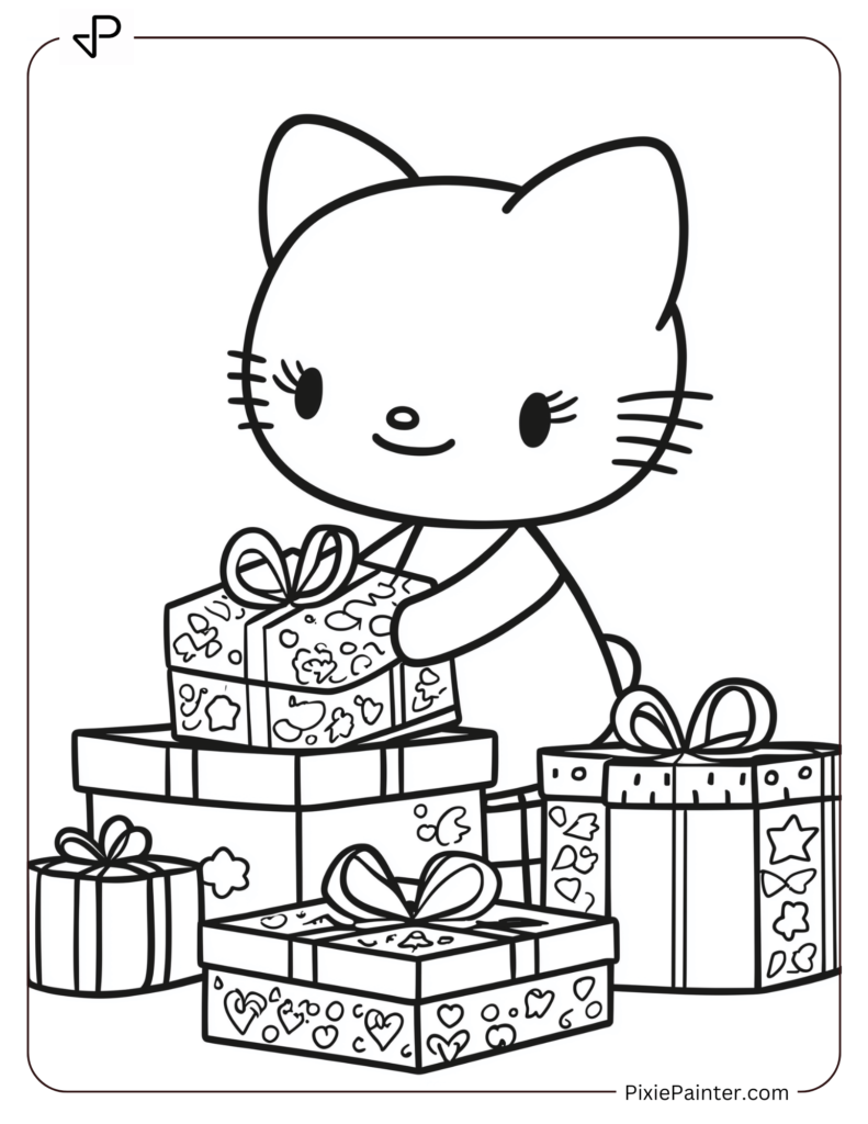 Hello Kitty Wrapping Presents