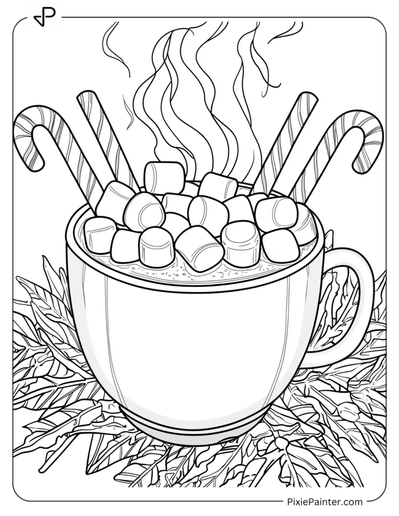 19. Candy Canes In A Mug Of Hot Chocolate