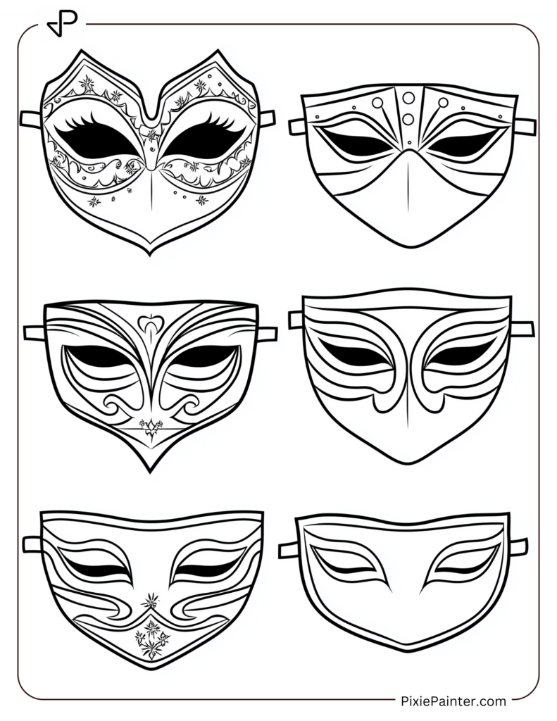 Simple Masks For A New Year's Masquerade