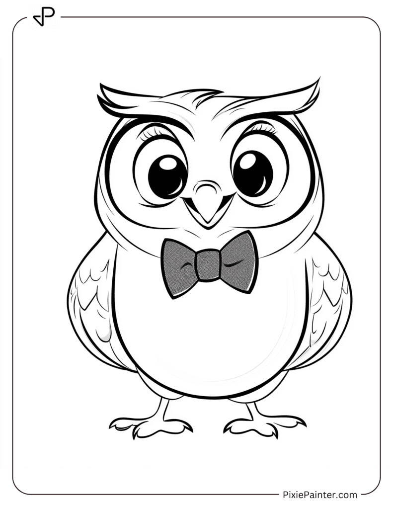 Owl Wearing A Bow Tie