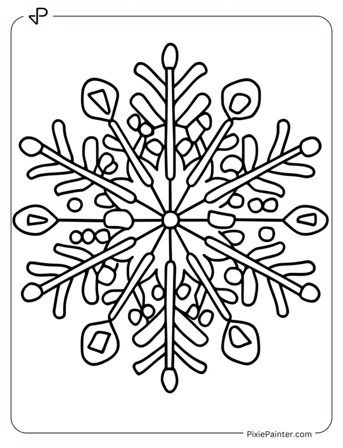 Snowflake Coloring Book - Image 7