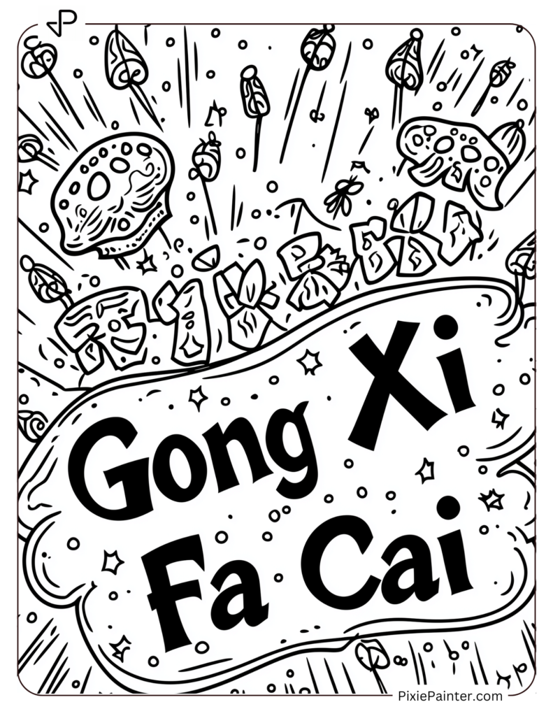 Festive Banner With Gong Xi Fa Cai