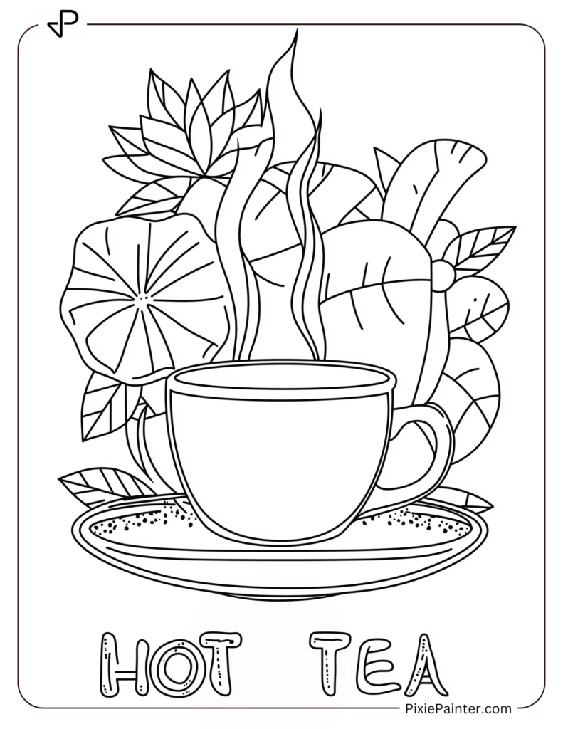 A Simple Poster Marking National Hot Tea Month