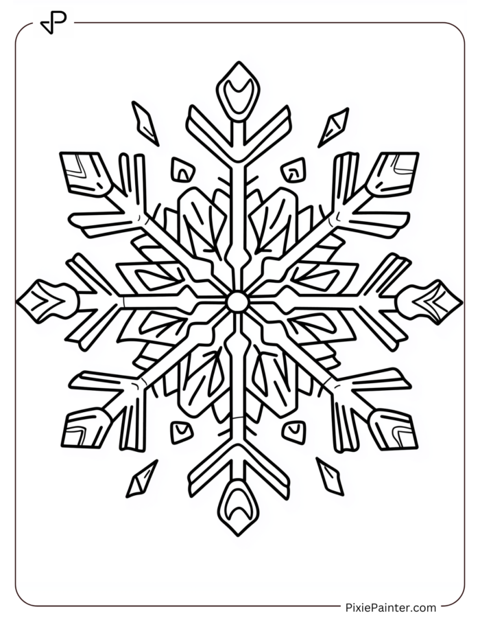 Snowflake Coloring Book - Image 4