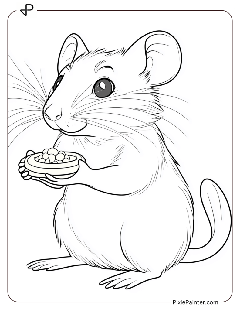 Rat Holding a Small Gold Ingot