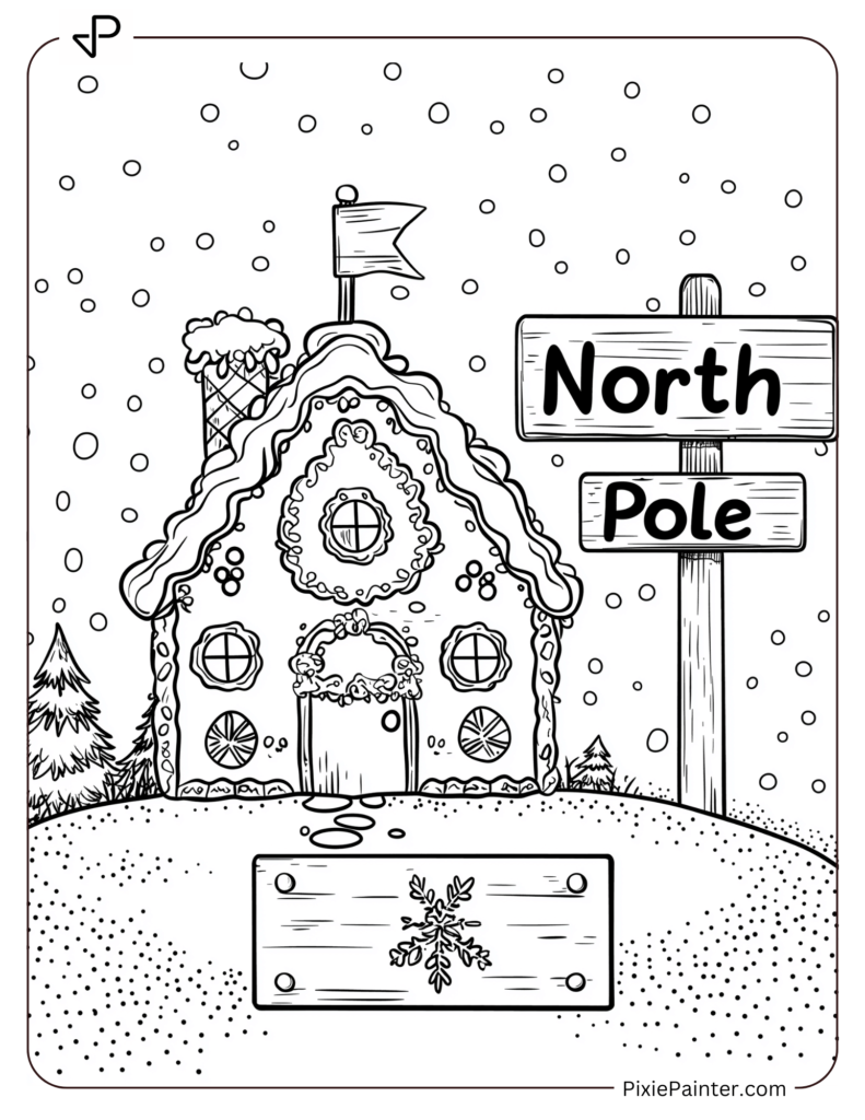 Gingerbread House Near North Pole