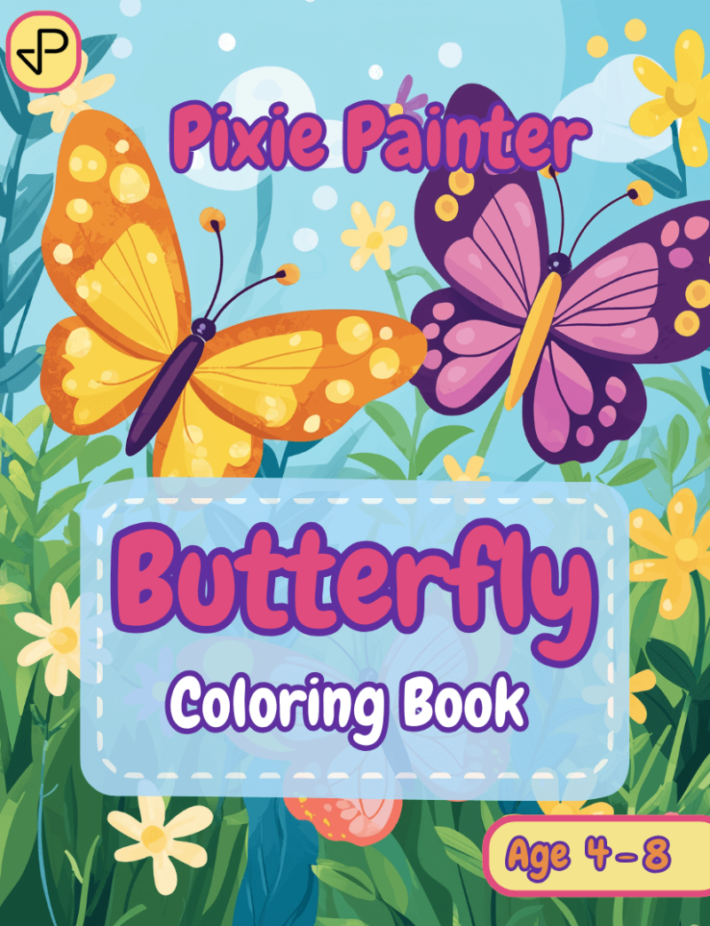 Cover Image of Butterfly Coloring Book