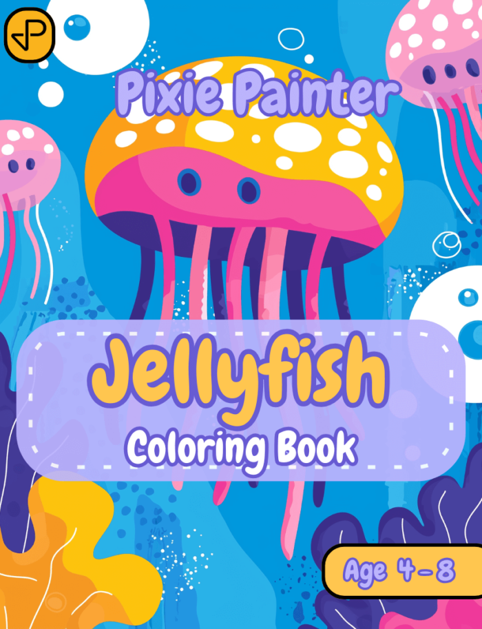 Cover Image of Jellyfish Coloring Book