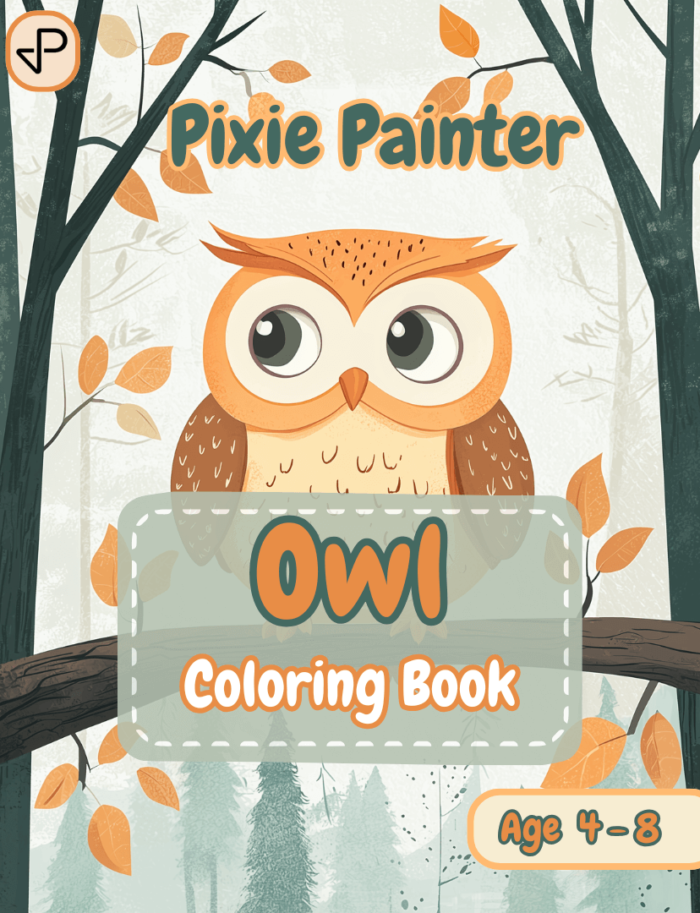 Cover Image of Owl Coloring Book