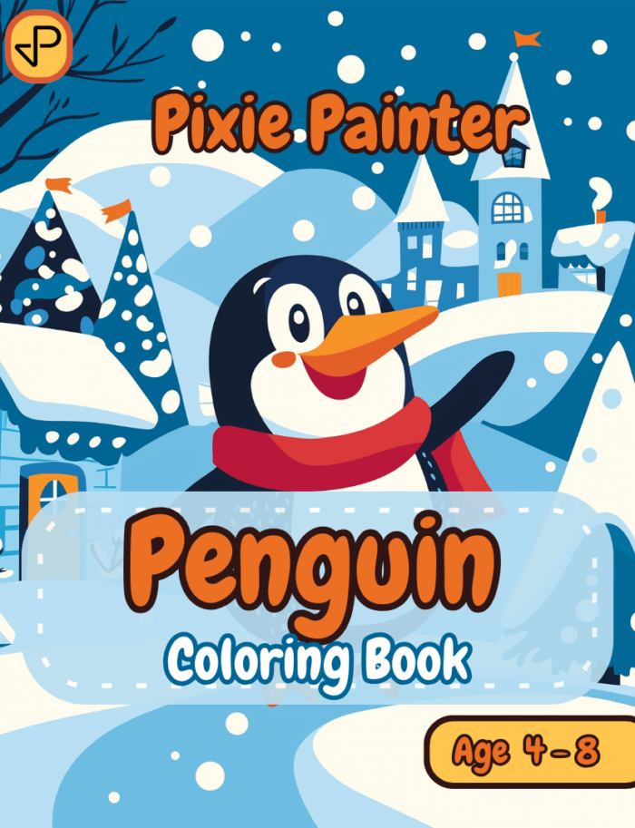 Cover Image of Penguin Coloring Book